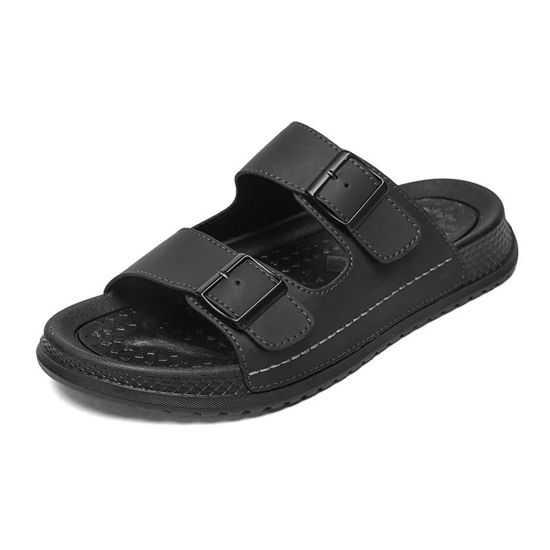 Men's casual slip-on slippers New summer lightweight comfort outdoor sports fashion youth anti-slip city walking beach slippers