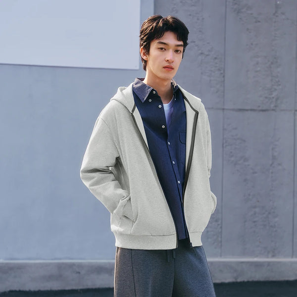 អាវក្រៅ Semir សម្រាប់បុរស រចនាបថសាមញ្ញ ពាក់ក្រៅផ្ទះ ធម្មតា ងាយស្រួលប្រើ ងាយស្រួលប្រើ រលុង មានផាសុកភាព ពាក់ប្រចាំថ្ងៃ