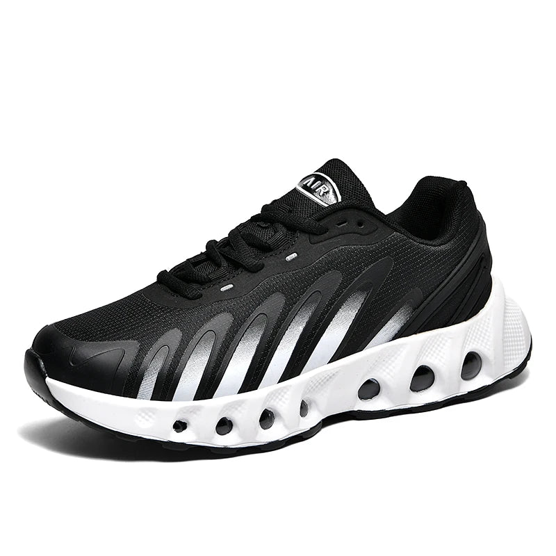 Mens Running Shoes 2025 New Street Trendy Lightweight Breathable Outdoor Fitness Mesh Jogging Flat Comfortable Sneakers for Man