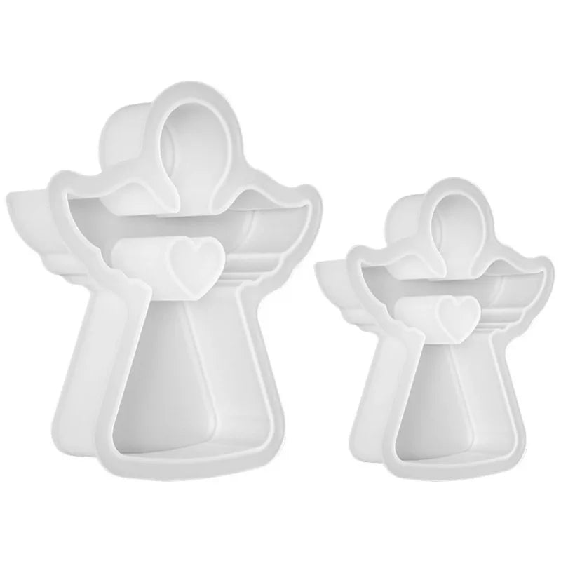 1pc Multi Size Wings Angel Silicone Candle Mould Hollow Out Heart Cherub Soap Crystal Mold Chocolate Making,silicone mold.
