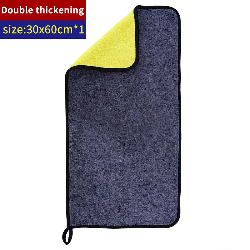SEAMETAL 1/2/5PCS Car Microfiber Cleaning Towel Premium Car Detailing Fast Drying Microfiber Towel Wash Towels Clean Accessories