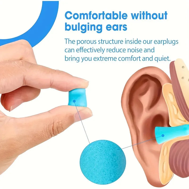 24/60pcs/Box Sleep Earplugs,Dormitory Sleep Mute Dedicated Soundproofing and Noise Reduction Earplugs Home Soundproofing.