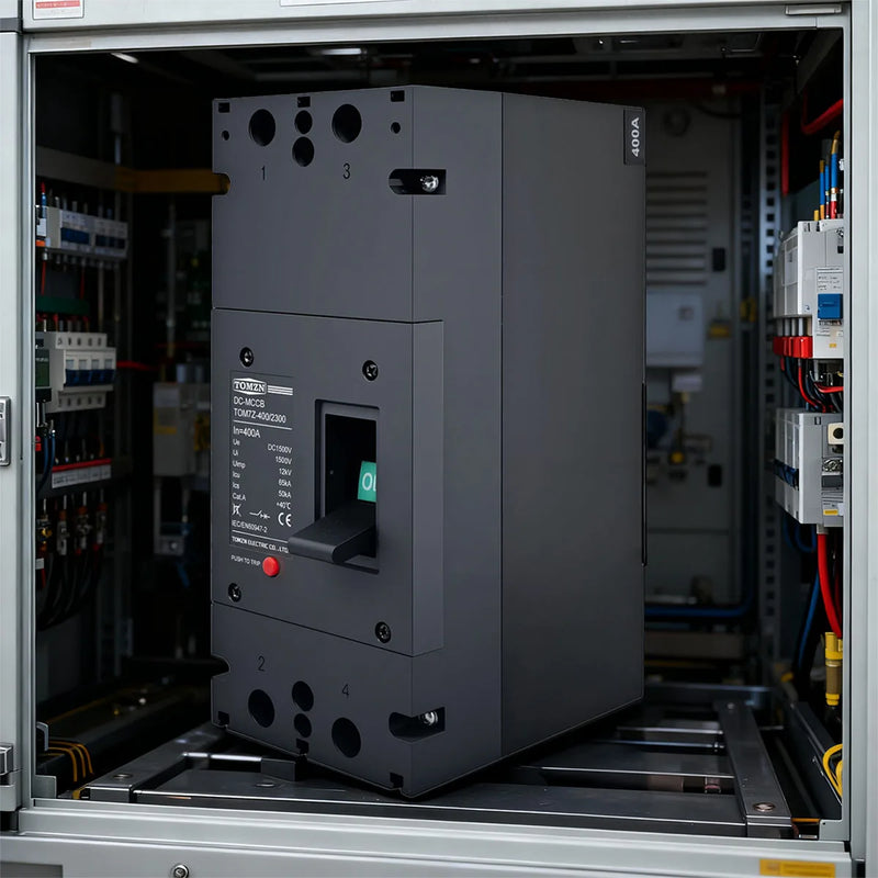 2P DC MCCB Type 1500V 300A/400A High-Current Molded Case Circuit Breaker, Overload Protection Switch for Solar PV System