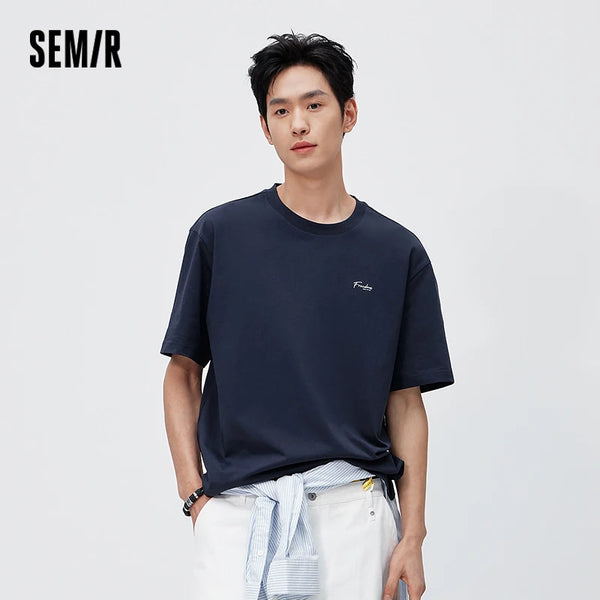 អាវយឺតបុរស Semir ឆ្នាំ ២០២៦ មានអារម្មណ៍ត្រជាក់ ប្រឆាំងបាក់តេរី ស្រូបយកសំណើម ស្ងួតរហ័ស ការពារកម្តៅថ្ងៃ បោះពុម្ព