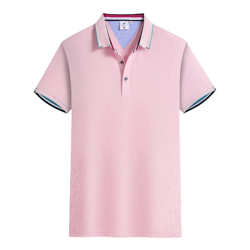Summer Casual Loose Fit  Short Sleeve Polo Shirts  Customizable Corporate  Logo Printed Work Uniforms for Men And Women