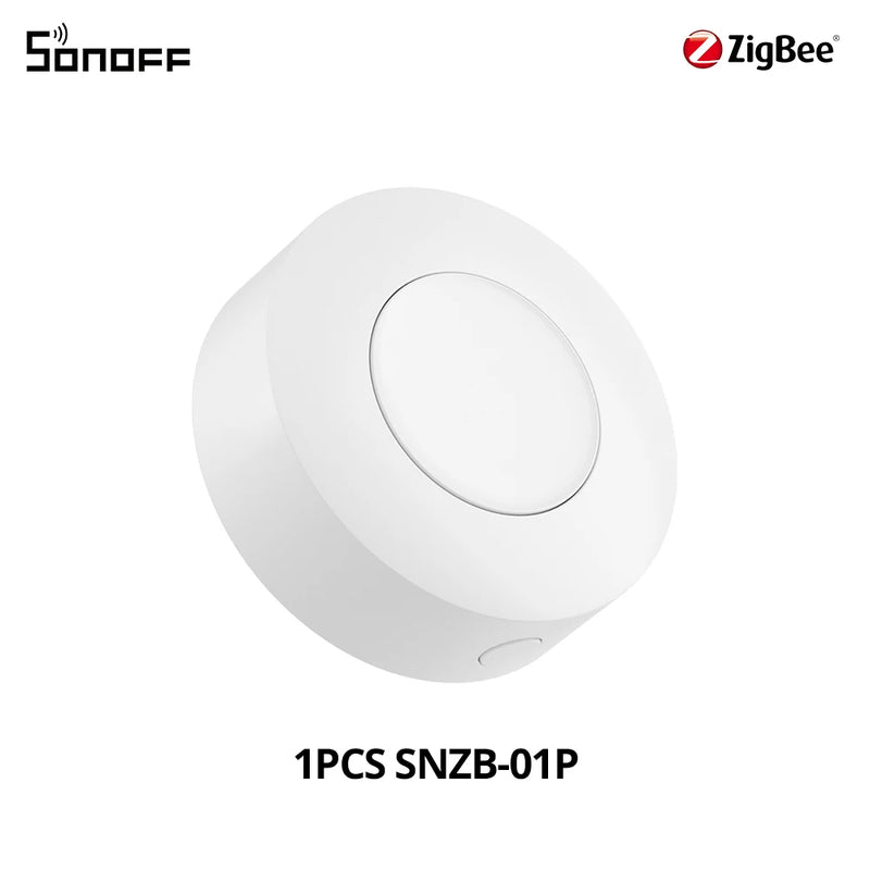 SONOFF SNZB-01P Smart Zigbee Wireless Switch 1-10PCS Smart Scene via eWeLink Two-Way Control with TX Ultimate NSPanel Pro Switch