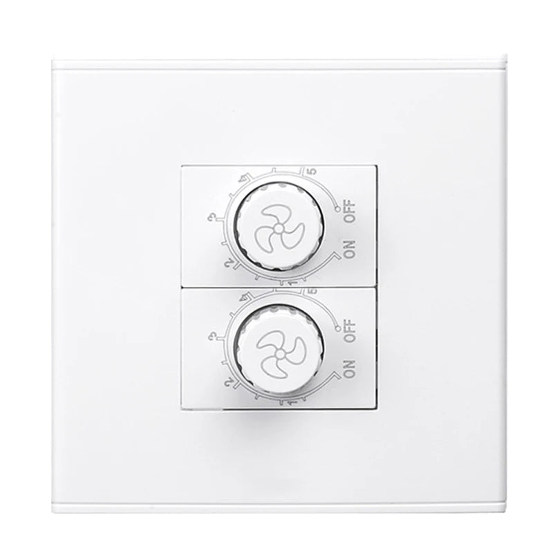 86 Type Ceiling Universal Fan Adjustment Stepless Speed Controller 15W-200W Fan Switch Wall panel 220V White controller governor