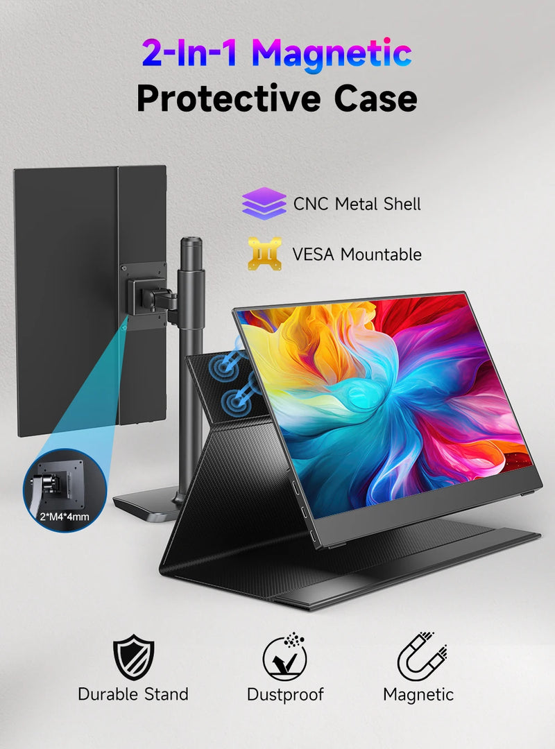 UPERFECT OLED UHD 4K Portable Monitor 13.3" IPS HDMI Extenal Screen For Laptop MINI PC Mac Steam Deck XBOX Switch Gaming Display