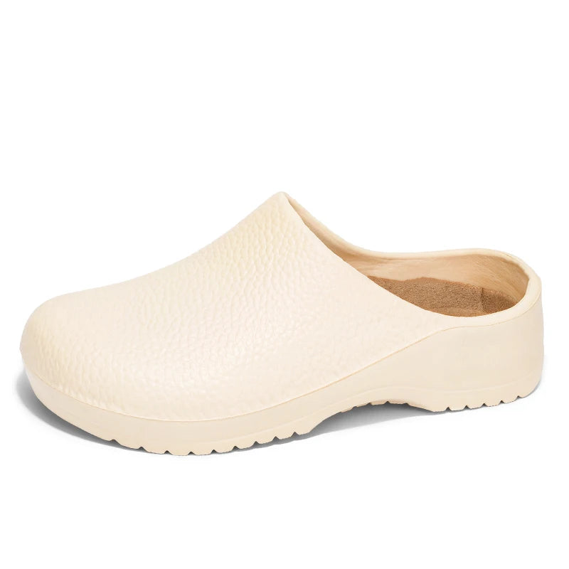 Hotel kitchen non-slip oil-resistant Chef's shoes Casual flat work safe Men's shoes Breathable comfort couple plus size slippers