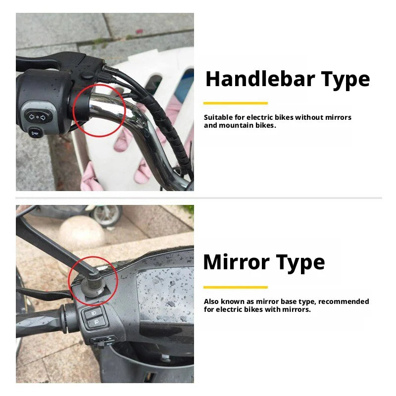 SEAMETAL Motorcycle Mobile Phone Stand Shockproof Riding Bicycle Phone Holder Navigation Bracket Handlebar/Rearview Mirror Type