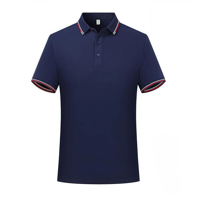 Customizable antibacterial high-end casual business comfortable Polo shirt collar T-shirt company Logo printed  staff team unifo