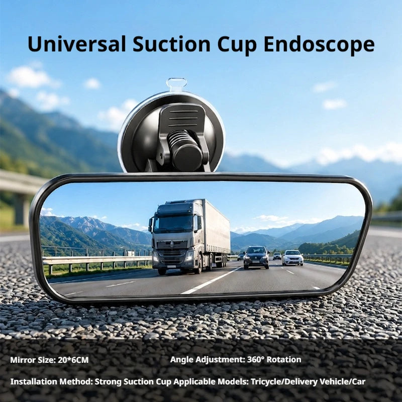 SEAMETAL Car Rear View Mirror 360 Degree Rotates Observe Mirror Wide-angle Mirrors Adjustable Suction Cup for Car Accessories