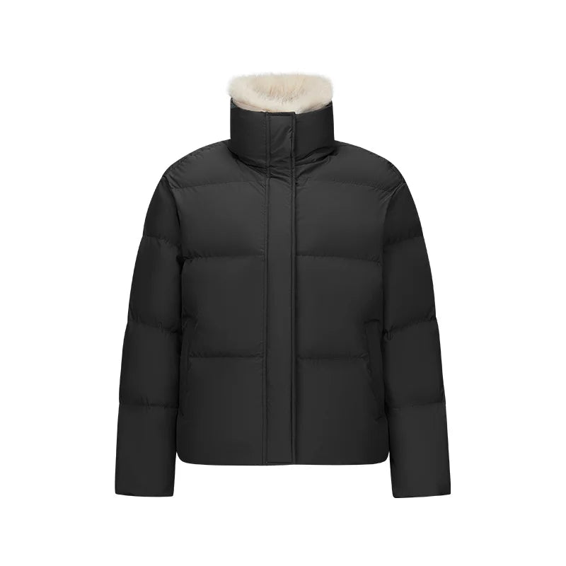 Semir Women Down Jacket Detachable Plush Collar 90 Percent Down Fill Water Repellent Windproof Versatile Outdoor 2026 New