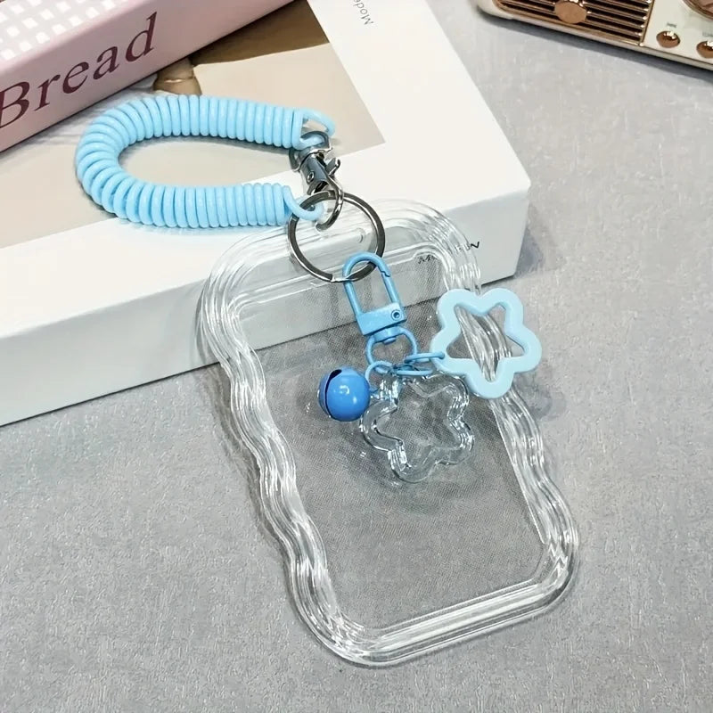 1set Heavy Duty Retractable ID Holder with Keychain Wrist Strap,Anti-Theft Design,ID Card Studen,Campus Id,Back-To-School Season