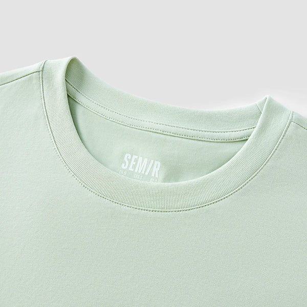 Semir Bottoming Short Sleeve T-Shirt Shirt Men 2025 New Spring Versatile Fashionable Pure Cotton Top