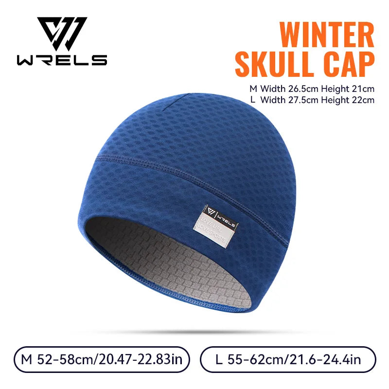 WRELS Beanie for Men Women Soft Lightweight Running Beanie Hat Absorb Sweat Running Skull Cap Winter Fleece Lined Beanie Hat