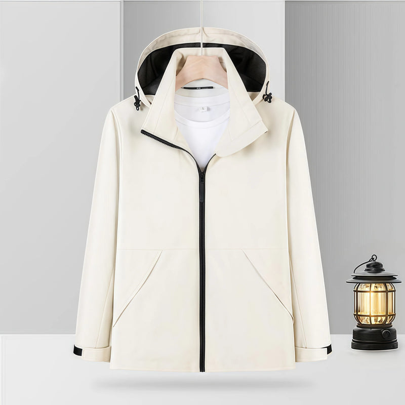 Autumn outdoor Hooded pure color  casual  Single layer down jacket waterproof windproof  outdoor  travel couple clothes