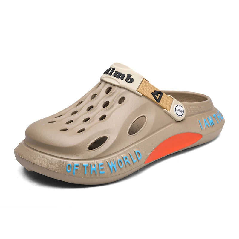Soft Comfortable Rubber Clogs Slippers Beach Sandals Garden Shoes Summer Barefoot Water Shoes Cholas Man Zuecos Hombre