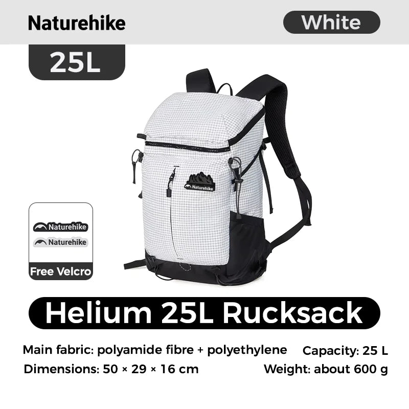 Naturehike Helium Series 25L Outdoor Hiking Mountaineering Backpack Large Capacity Shoulder Bag Casual Commuter Backpacks