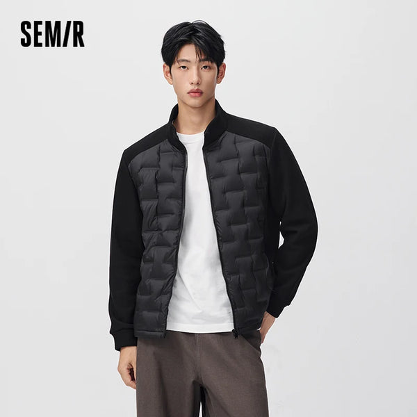 អាវក្រៅរដូវរងាបុរស Semir ៩០ ភាគរយ រចនាបថស្រាល ពាក់ប្រចាំថ្ងៃរដូវរងាថ្មីឆ្នាំ ២០២៦ ស្ទីលធម្មតាក្នុងទីក្រុង