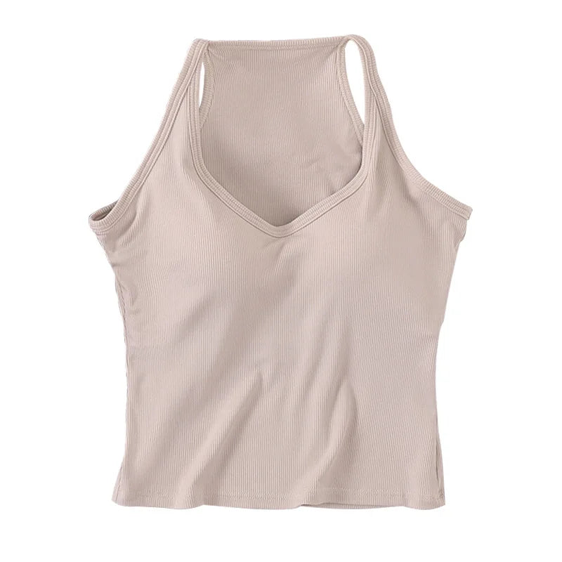 Chest Pad Sleepwear Top Bra Women's Spring Summer Underwear Pajamas One Piece Nightwear Bottoming Shirt Sexy Sleep Wear