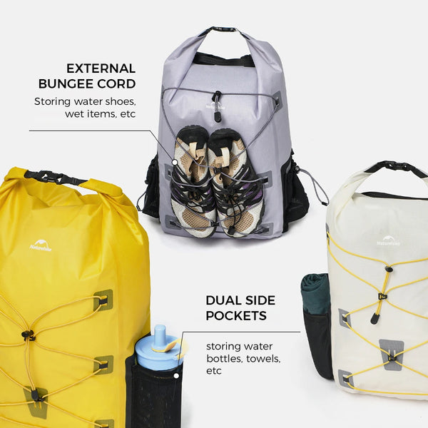 Naturehike 2026 Far Mountain 18/25L Lightweight IPX6 Waterproof Bag Outdoor Portable Breathable Camping Water Sports Backpack
