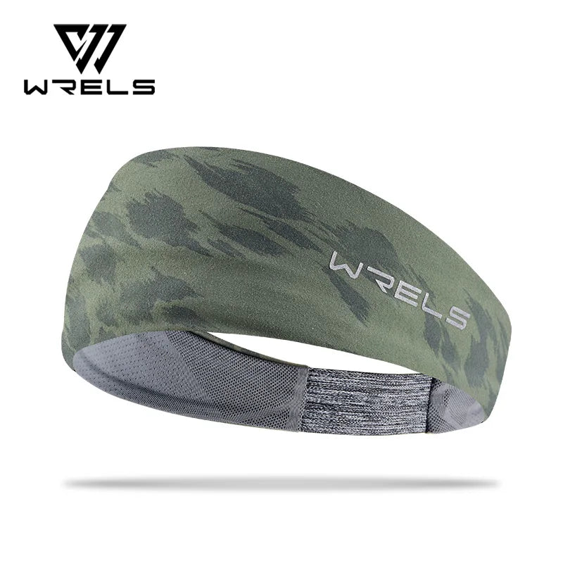 WRELS Sports Headband Sweatband Elastic Absorbent Sweat Moisture Wicking Hairband Athletic Hairband Non Slip Elastic Sweat Band