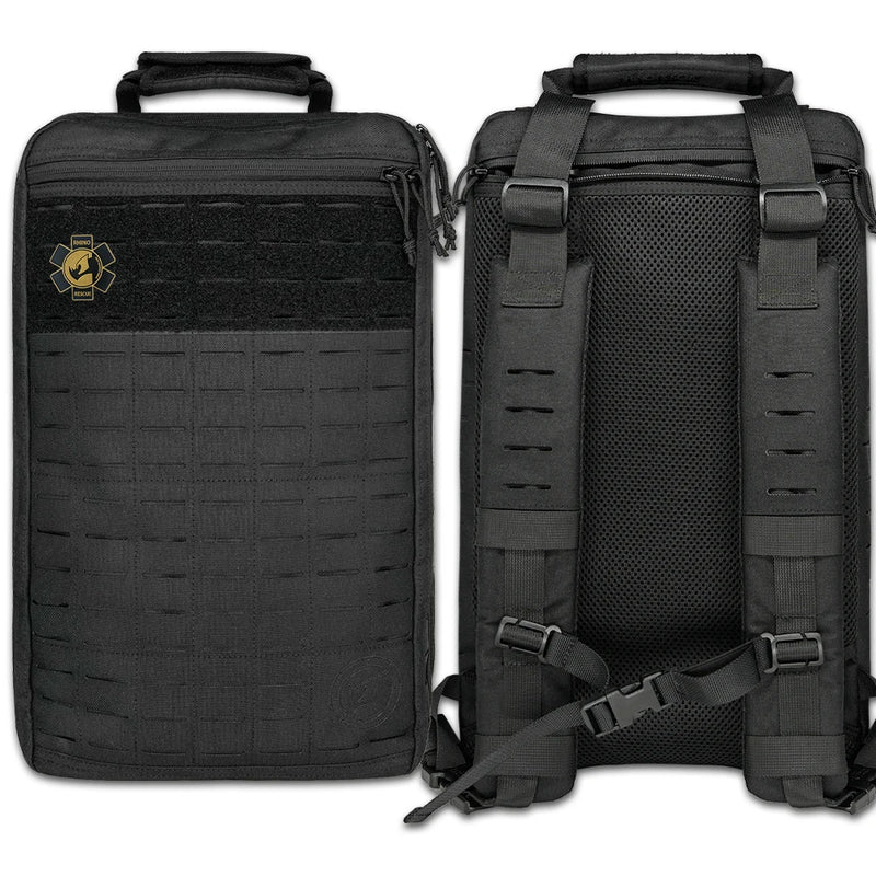 Rhino Rescue First Aid Backpack 20L 1000D Nylon Tactical Backpack First Aid Trauma Kit Out Bag for Hiking Camping R20