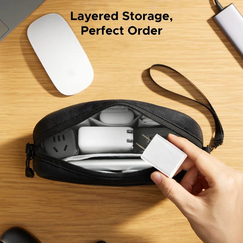 UGREEN Storage Bag Case Organizer Bag S/M Size for Earphone USB Cable Cell Phones Charger PC Digital Laptop Accessories Bag