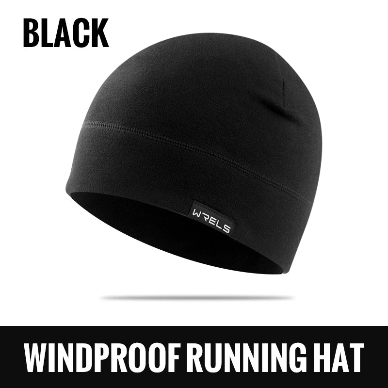 【high-quality】WRELS  Men's Winter Hat Windproof Winter Beanie Hat Thermal Warmer Cap Running Ski Cycling Sports Caps