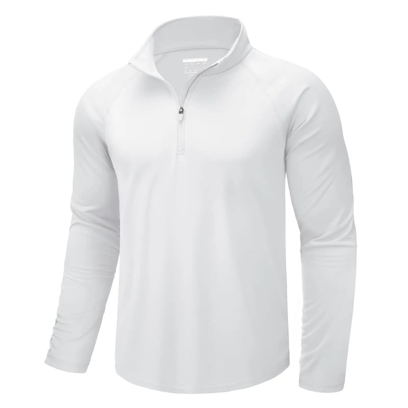 TACVASEN Mens UPF50+ UV Protection T-Shirt Lightweight Long Sleeve Quick Dry Fishing Shirt Outdoor Hiking Workout Rash Guards