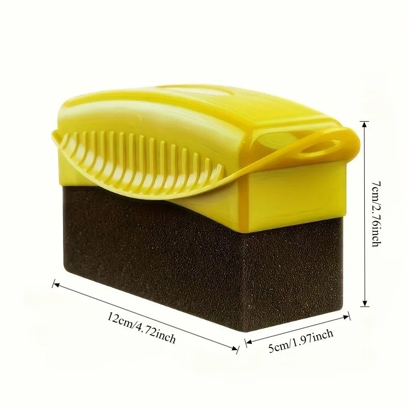 1pc Car Hub Brush with Cover - Wax Plating Crystal Sponge Wipe Cleaning Supplies for Smooth Tire Brush,PP Materialm,motorcycle