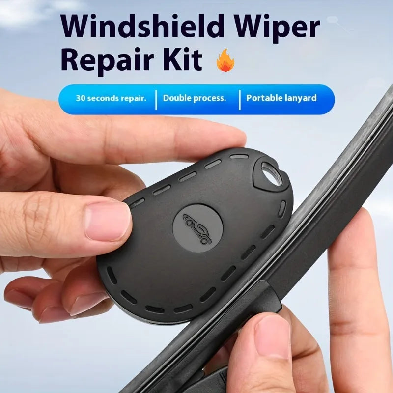 1pc Portable Car Wiper Repair Tool & Polisher - Handheld Rain Wipe for Quick Fix of Dirt, Bird Droppings, Water, Bug Residue.