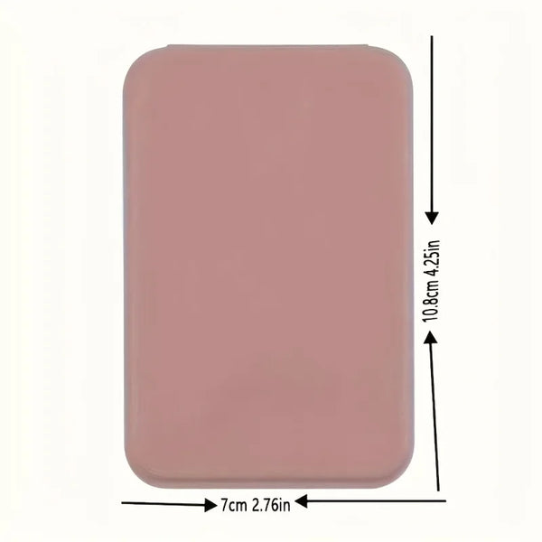 1pc Foldable Mini Makeup Mirror, Portable, Student Dormitory Desktop Standing Cosmetic Mirror For Daily Use.makeup mirror.