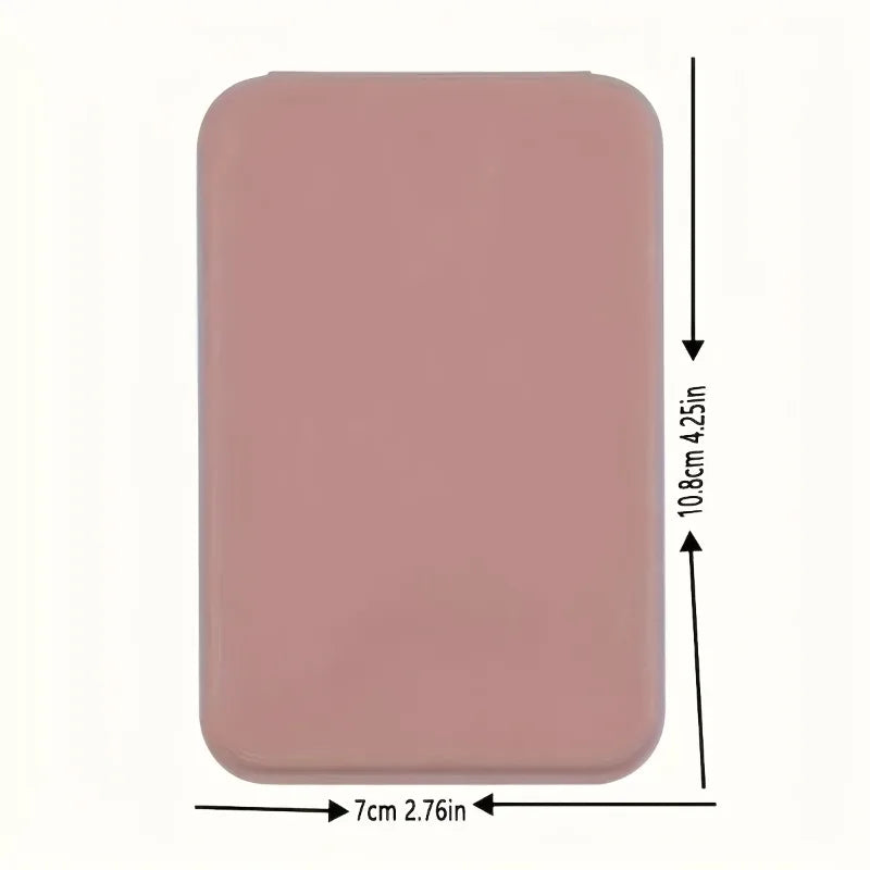 1pc Foldable Mini Makeup Mirror, Portable, Student Dormitory Desktop Standing Cosmetic Mirror For Daily Use.makeup mirror.