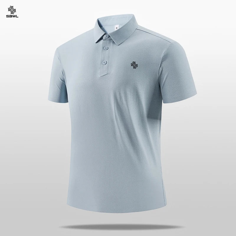SBWL Summer New High-Quality Men's Sports POLO Shirts and Fashion Casual Short-Sleeved T-Shirts Tops