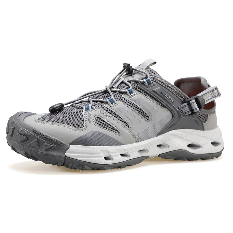 HUMTTO Quick Drying Outdoor Sneakers Summer Trekking Barefoot Shoes for Men Lightweight Hiking Shoe Man Breathable Beach Sandals