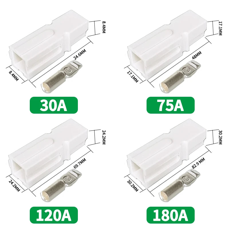 30a/45a/75a/120a/180a Single Pole Plug Electric Plug Battery Forklift High Current Connector PP