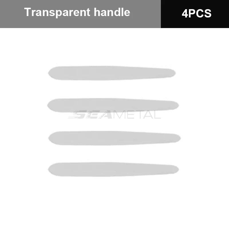 SEAMETAL 8PCS Universal Car Door Handle Bowl Scratch Protective Stickers Transparent Car Handle Anti-collision Protection Strip