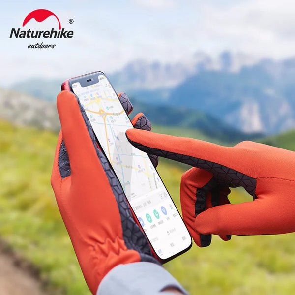 ស្រោមដៃជិះកង់ Naturehike ការពារកម្តៅថ្ងៃ SPF50+ រដូវផ្ការីក រដូវក្តៅ ម្រាមដៃពេញ មានខ្យល់ចេញចូលបាន កីឡាឡើងភ្នំ ជិះក្រៅផ្ទះ
