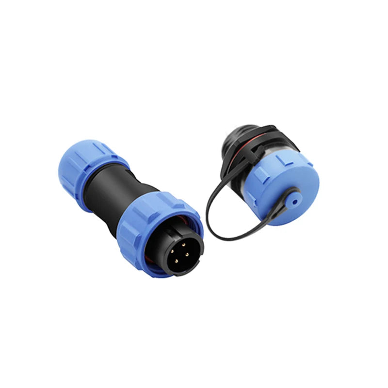 SP13 Waterproof Aviation Plug 2-9Pin Male and Female Butt Cable Connector IP68 Waterproof