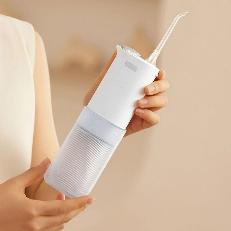 MIJIA Portable Oral Irrigator F400, 4 Modes, 200mL Water Tank, 1700 Time/m Spray, Retractable Cordless Irrigator Flosser Pick