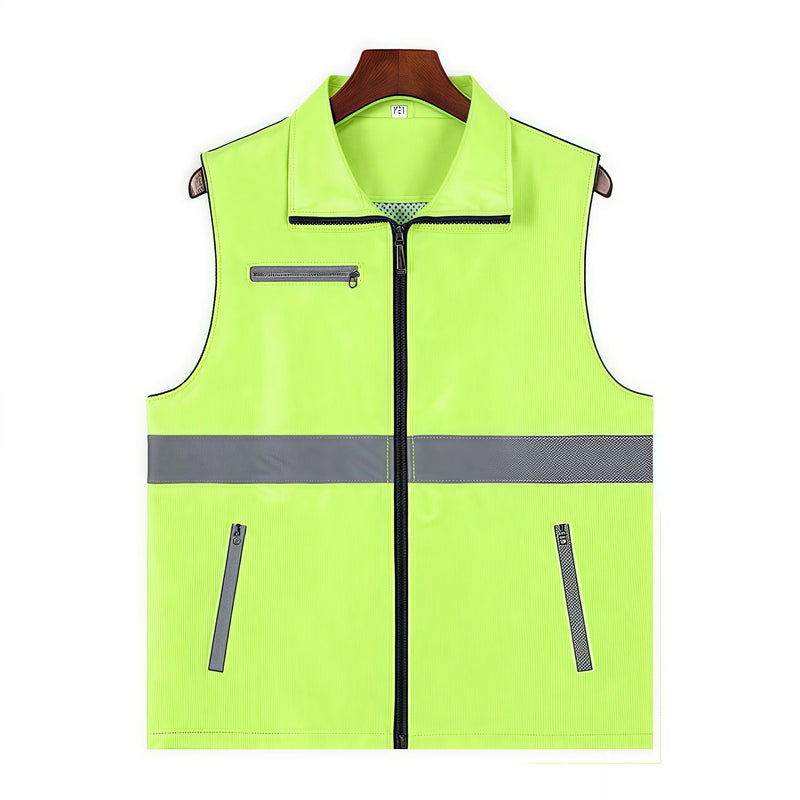 Custom-made vests with logo printing man for takeaway same-city delivery logistics transportation vest lighteight and breathable