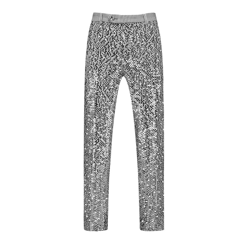 2026 New Men's Gold Shiny Sequin Suit Pants, Wedding Party Dress Trousers,Fashion Slim Pant,Asian Sizes M-5XL,6XL