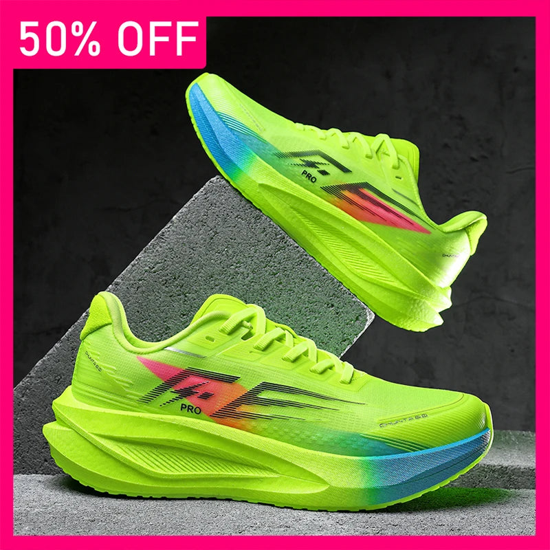 Men Women Running Shoes New Fashion Marathon Sports Breathable Comfortable Sneakers Daily Morning Running Rebound Fitness Shoes