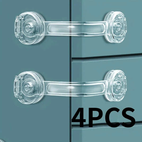 4pcs Drawer Safety Belt Lock,Multi-Purpose Buckle for Cabinet Drawers,Toilet,and Refrigerator Drawer Security Locks,cabinet lock