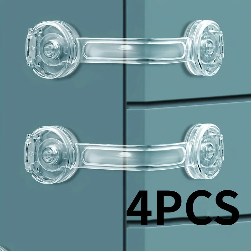 4pcs Drawer Safety Belt Lock,Multi-Purpose Buckle for Cabinet Drawers,Toilet,and Refrigerator Drawer Security Locks,cabinet lock