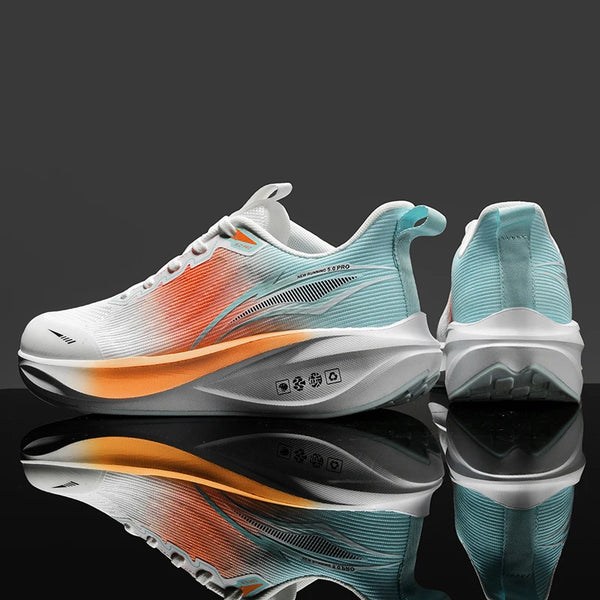 Men women light racing running shoes four seasons soft sole comfort outdoor casual sports shoes couples breathable mesh sneakers
