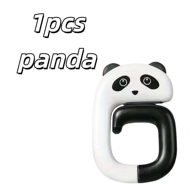 Cartoon Animal Shaped Hook – Portable Foldable for Handbags, Wallets & Backpacks, Desktop Hanger