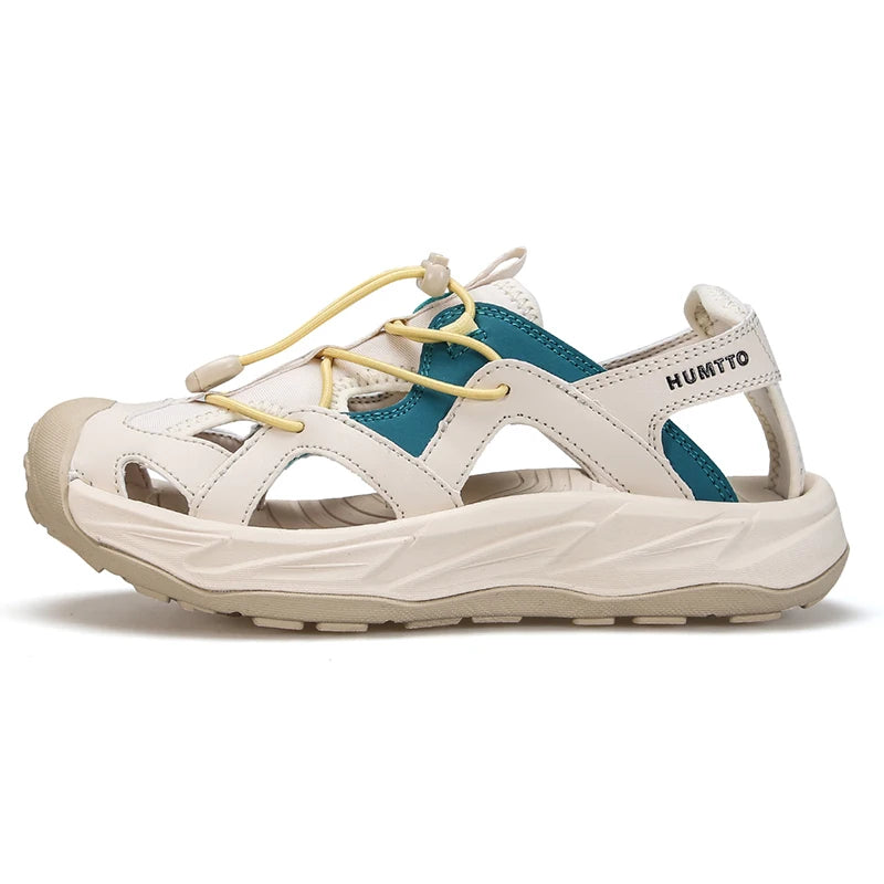 HUMTTO Beach Sandals Breathable Luxury Designer Shoes for Women Platform Summer Water Woman Shoe Quick Dry Womens Flat Sneakers